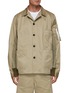 Main View - Click To Enlarge - SACAI - Contrasting Insert Button Up Jacket