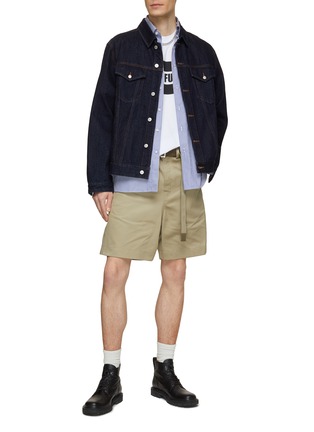 Figure View - Click To Enlarge - SACAI - Belted Chino Shorts