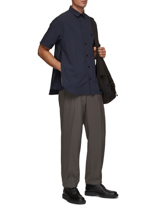 Figure View - Click To Enlarge - SACAI - Zippered Sides Taffeta Shirt