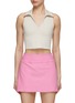 Main View - Click To Enlarge - BEYOND YOGA - Heather Ribbed V-Neck Racerback Cropped Tank Top