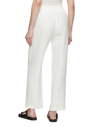 Back View - Click To Enlarge - ELECTRIC & ROSE - Weekend Elasticated Waist Linen Pants