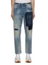 Main View - Click To Enlarge - DENHAM - Free move Special Repair Cropped Straight Leg Jeans