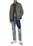 Figure View - Click To Enlarge - DENHAM - Free move Special Repair Cropped Straight Leg Jeans