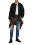 Figure View - Click To Enlarge - DENHAM - Fatigue Paint Splatter Tapered Straight Leg Jeans