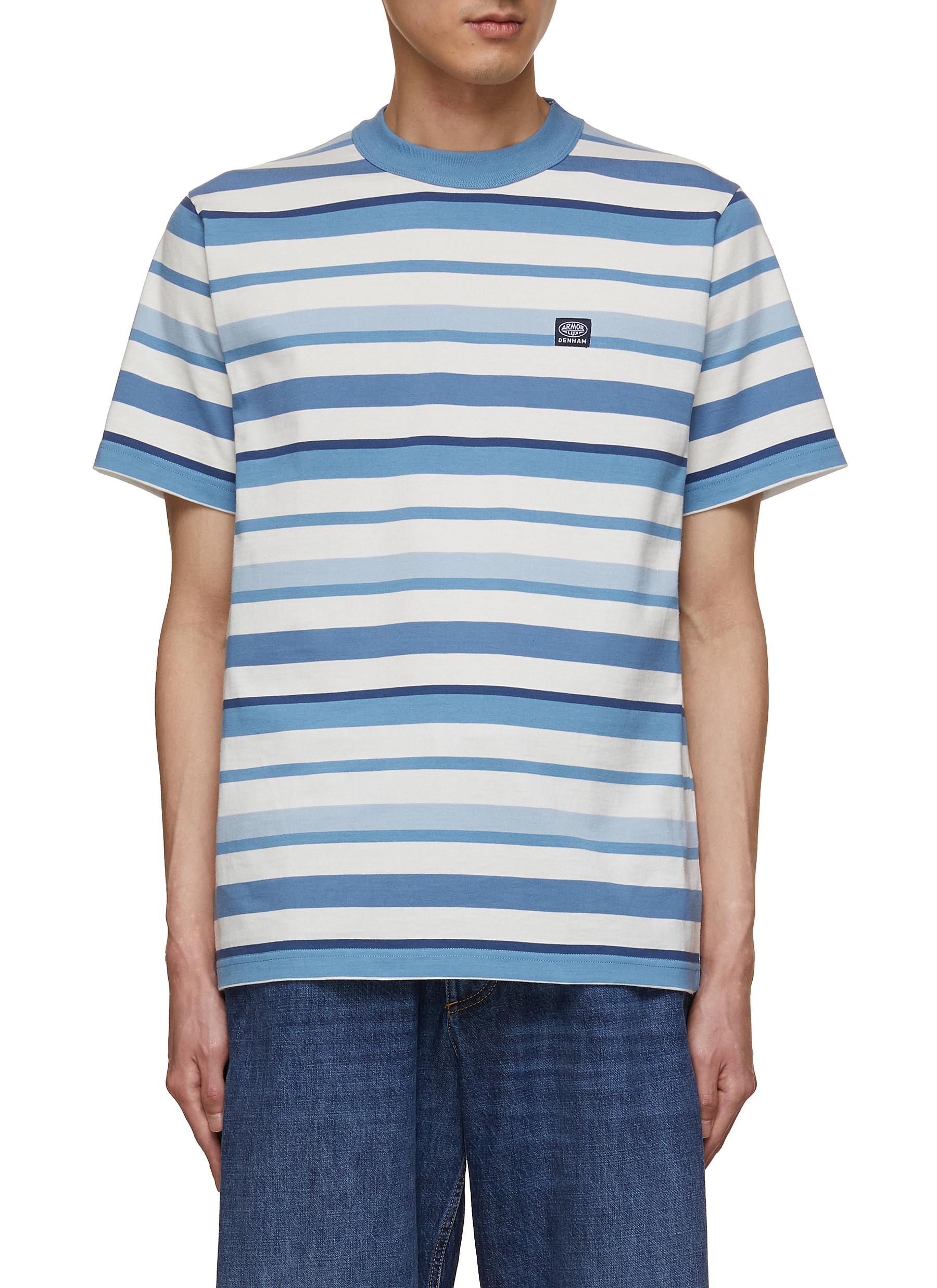 x Armor-Lux Vilaine Stripe Crewneck Cotton T-Shirt