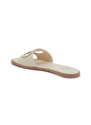  - VALENTINO GARAVANI - VLogo Cut-out Calfskin Slide Sandals