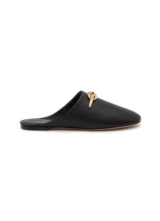 Main View - Click To Enlarge - VALENTINO GARAVANI - VLogo Sabot Leather Flats