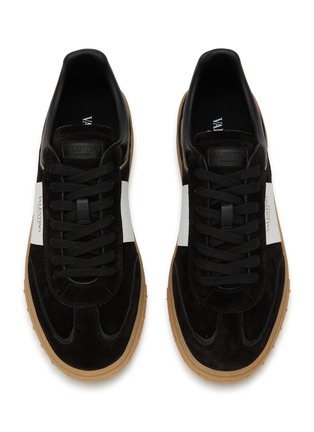Detail View - Click To Enlarge - VALENTINO GARAVANI - Upvillage Leather Low Top Sneakers