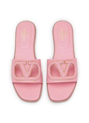 Detail View - Click To Enlarge - VALENTINO GARAVANI - VLogo Cut-Out Leather Sandals