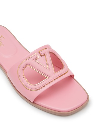 Detail View - Click To Enlarge - VALENTINO GARAVANI - VLogo Cut-Out Leather Sandals
