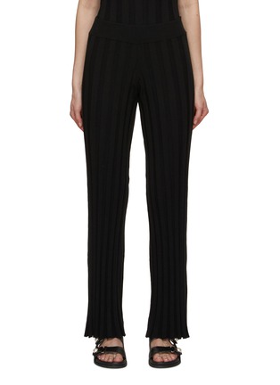 Main View - Click To Enlarge - ELECTRIC & ROSE - Carmel Ribbed Knit Pants