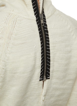  - MAISON MARGIELA - Reversible Zip Detail Shrunken Wool Cardigan