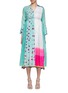 Main View - Click To Enlarge - INJIRI - Layered Pattern Long Silk Dress