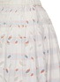  - INJIRI - Rainbow Striped Hem Cotton Skirt