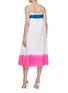 Back View - Click To Enlarge - INJIRI - Dyed Cotton Silk Slip Dress