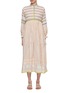 Main View - Click To Enlarge - INJIRI - Ruffle Trim Striped Cotton Dress