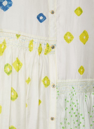  - INJIRI - Square Box Pattern Silk Dress