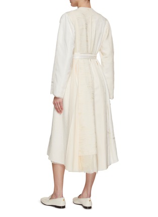 Back View - Click To Enlarge - CONSIDERED OBJECTS - Hand Stitched Wrap Coat Dress