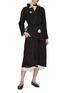 Figure View - Click To Enlarge - CONSIDERED OBJECTS - Hand Stitched Wrap Coat Dress