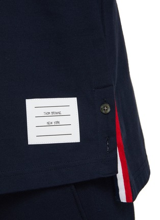  - THOM BROWNE  - 4 Bar Cotton Rugby T-Shirt