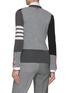 Back View - Click To Enlarge - THOM BROWNE  - FunMix 4 Bar Cashmere Cardigan