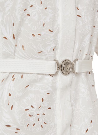  - VERSACE - Baroque Embroidered Belted Dress