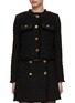 Main View - Click To Enlarge - VERSACE - Heritage Tweed Gold-Tone Button Jacket