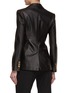 Back View - Click To Enlarge - VERSACE - Gold-Toned Button Leather Blazer