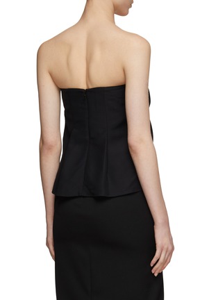 Back View - Click To Enlarge - CO - Wool Blend Ruched Bustier Top