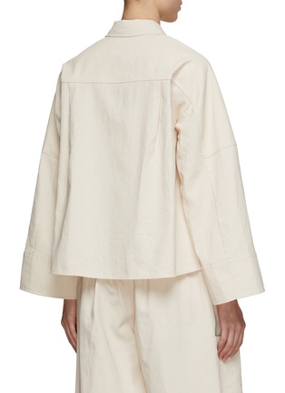 Back View - Click To Enlarge - CO - Oversized Linen Shirt