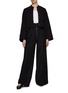 Figure View - Click To Enlarge - CO - Wool Blend Wide Leg Pants