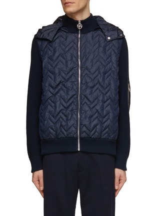 Main View - Click To Enlarge - MISSONI - Chevron Hooded Puffer Jacket