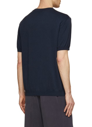 Back View - Click To Enlarge - MISSONI - Raschel Insert Cotton Silk T-Shirt