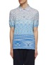 Main View - Click To Enlarge - MISSONI - Space Dye Gradient Short Sleeve Polo Shirt