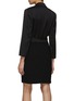 Back View - Click To Enlarge - MARELLA - Belted Crepe Blazer Dress