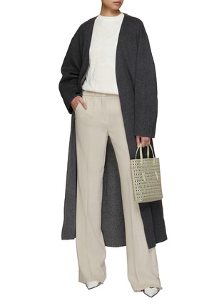 Figure View - Click To Enlarge - MARELLA - Straight Leg Tailored Pants