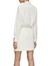 Back View - Click To Enlarge - MARELLA - Contrasting Buttons Pulled Waist Shirt Dress
