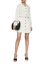 Figure View - Click To Enlarge - MARELLA - Contrasting Buttons Pulled Waist Shirt Dress