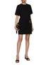Figure View - Click To Enlarge - MARELLA - Gold Ring Jersey Dress