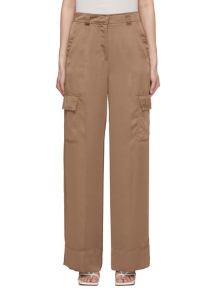 Main View - Click To Enlarge - MARELLA - Satin Tailored Cargo Pants