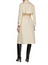 Back View - Click To Enlarge - MARELLA - Gabardine Long Trench Coat