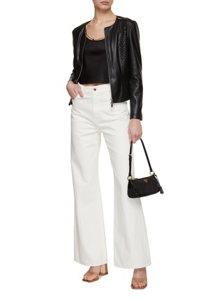 Figure View - Click To Enlarge - MARELLA - Braided Faux Leather Jacket