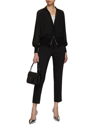 Figure View - Click To Enlarge - MARELLA - Slim Fit Cropped Pants