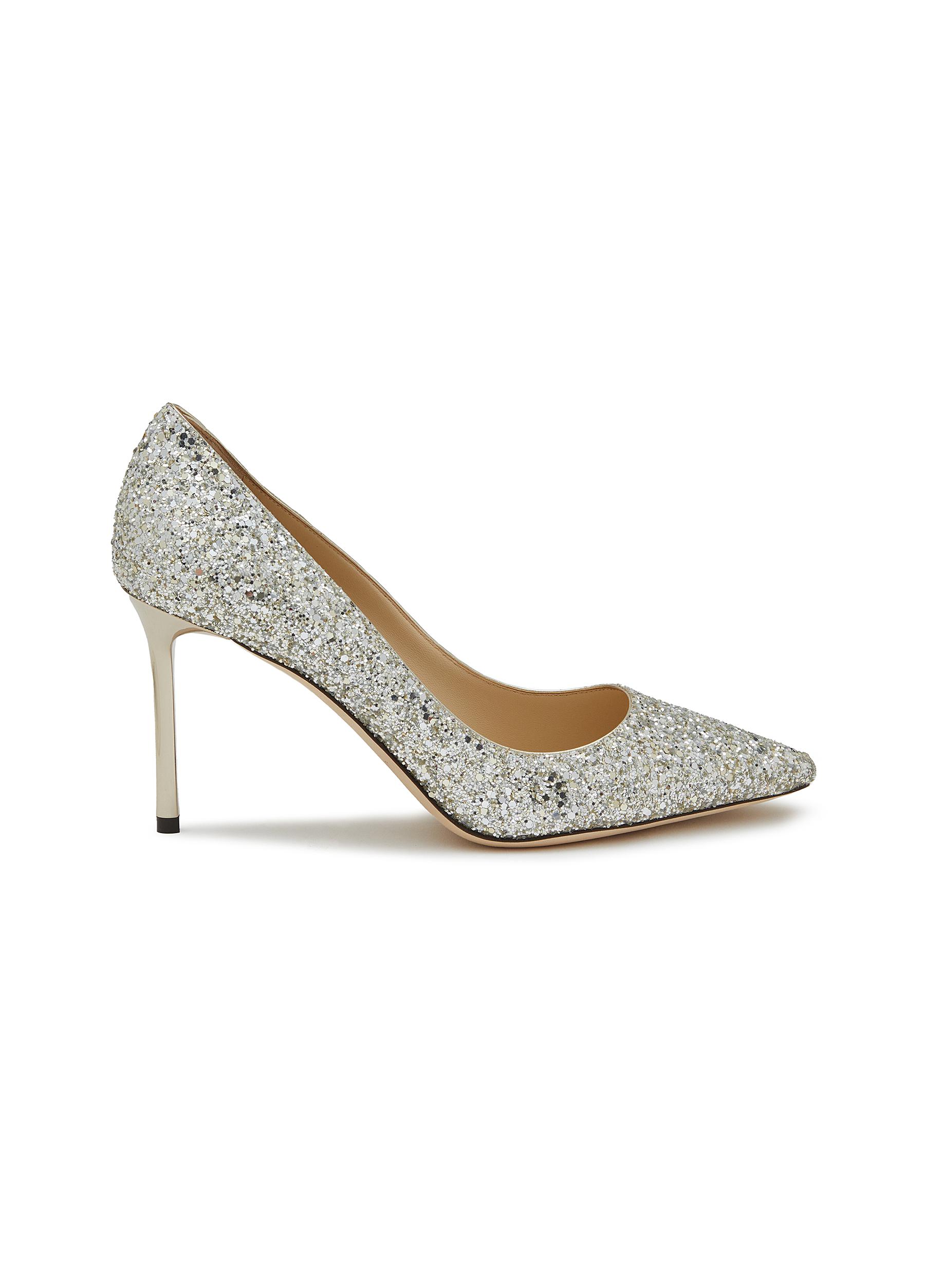 Jimmy choo romy on sale 1 glitter pumps