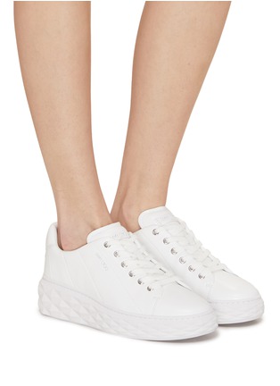 Figure View - Click To Enlarge - JIMMY CHOO - Diamond Leather Sneakers