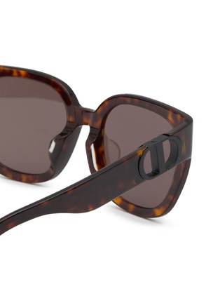 Detail View - Click To Enlarge - DIOR - 30Montaigne S10F Tortoiseshell Effect Acetate Square Sunglasses