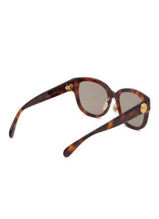 GUCCI | Logo Tortoiseshell Effect Acetate Round Sunglasses