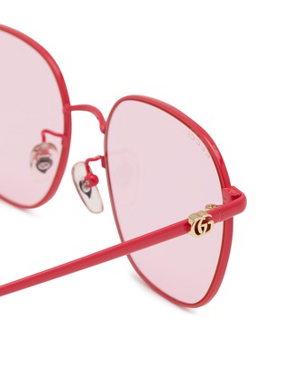 Detail View - Click To Enlarge - GUCCI - Metal Round Sunglasses