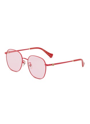 Main View - Click To Enlarge - GUCCI - Metal Round Sunglasses