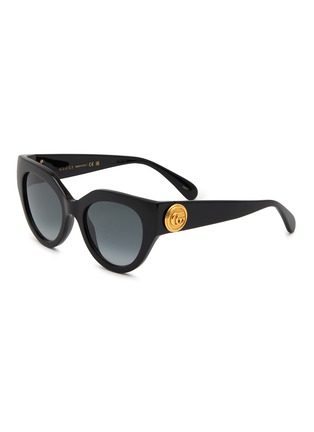 Main View - Click To Enlarge - GUCCI - Acetate Cat Eye Sunglasses